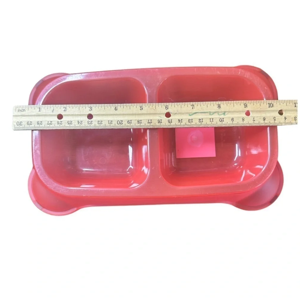 Pink Plastic Pet Food & Water Dish (NWT) 🐶🐱💧🥓